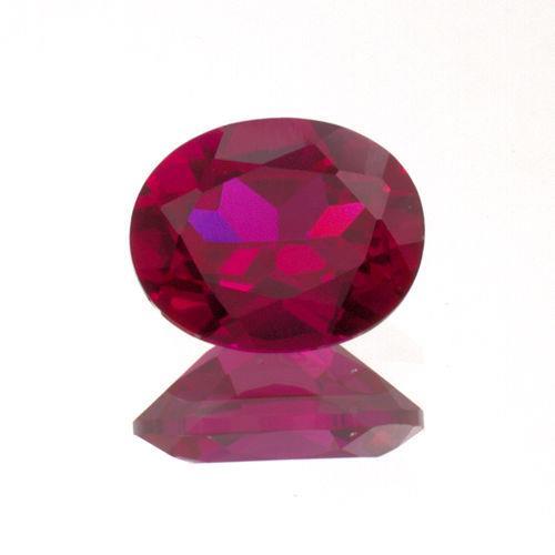 (5x3mm – 20x15mm) Oval AAA Lab Created Ruby