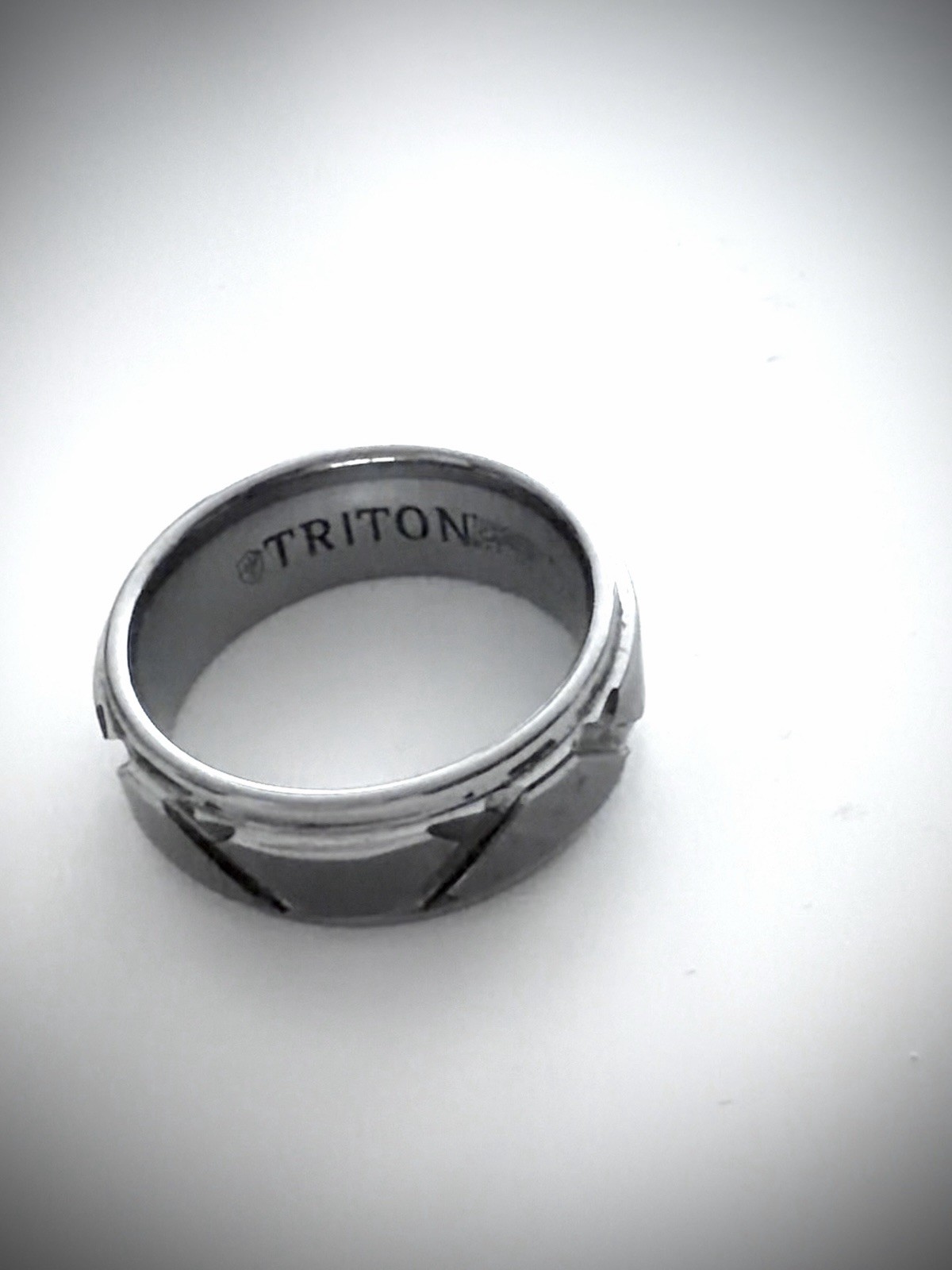 Authentic Triton TC.850 Tungsten Carbide Men’s Wedding Band Ring w/ Kay Jewelers
