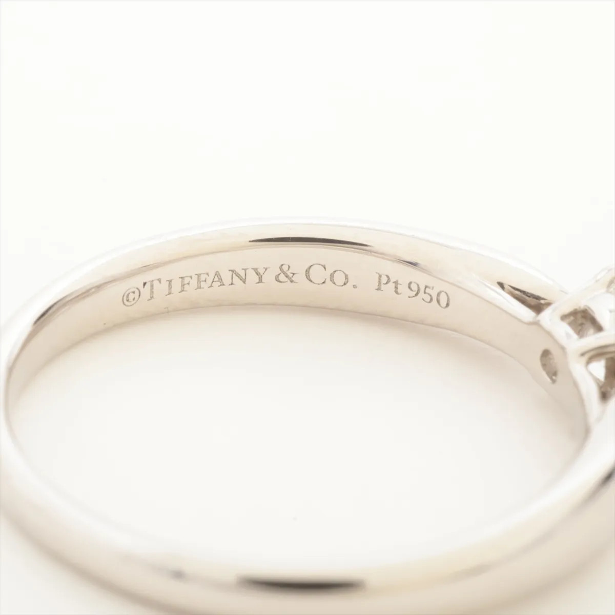 Tiffany Harmony diamond Ring Pt950 3.1g D0.21 F IF 3EX NONE
