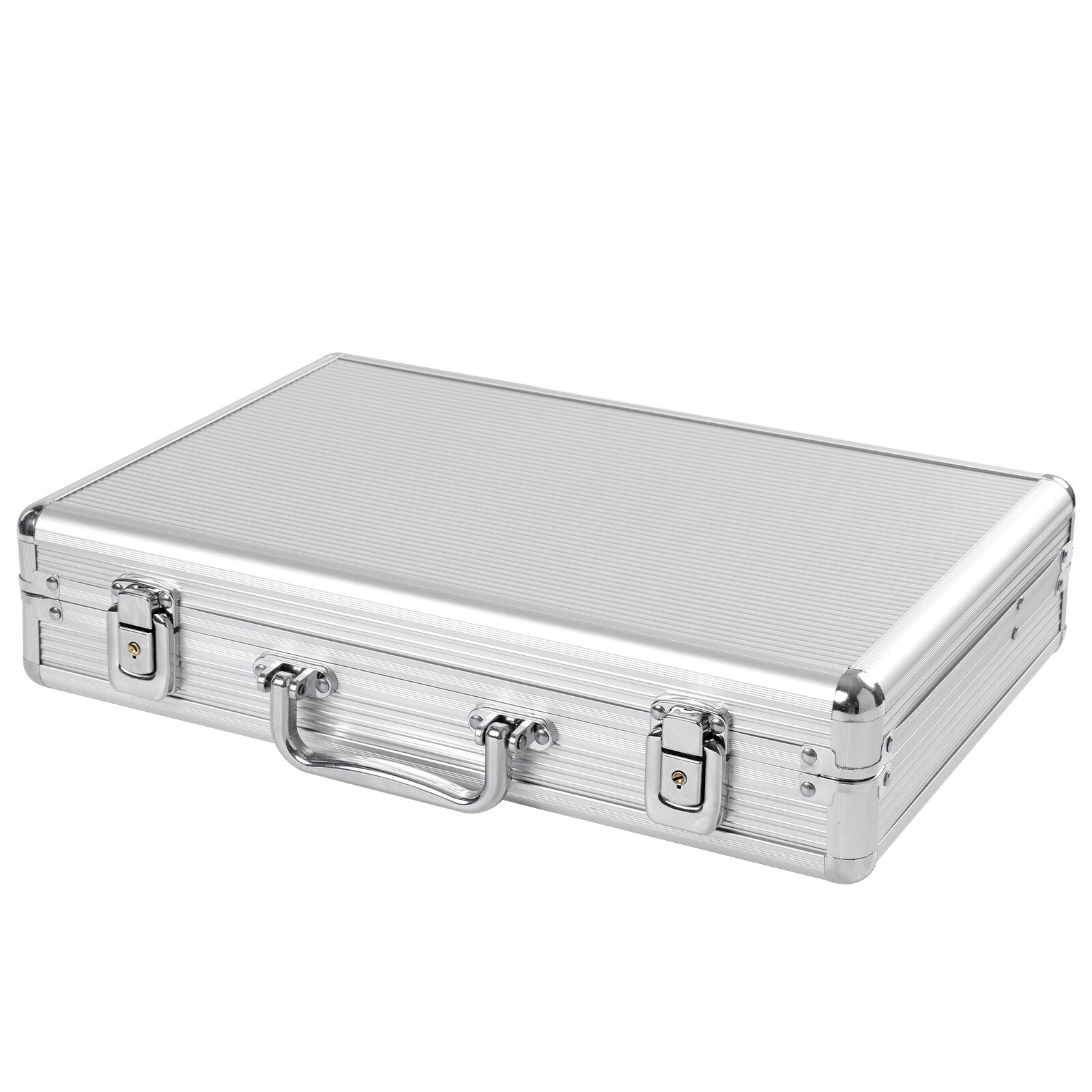 Lockable Aluminum Watch Organizer Case 24+8 Slot Padded Display Storage Suitcase
