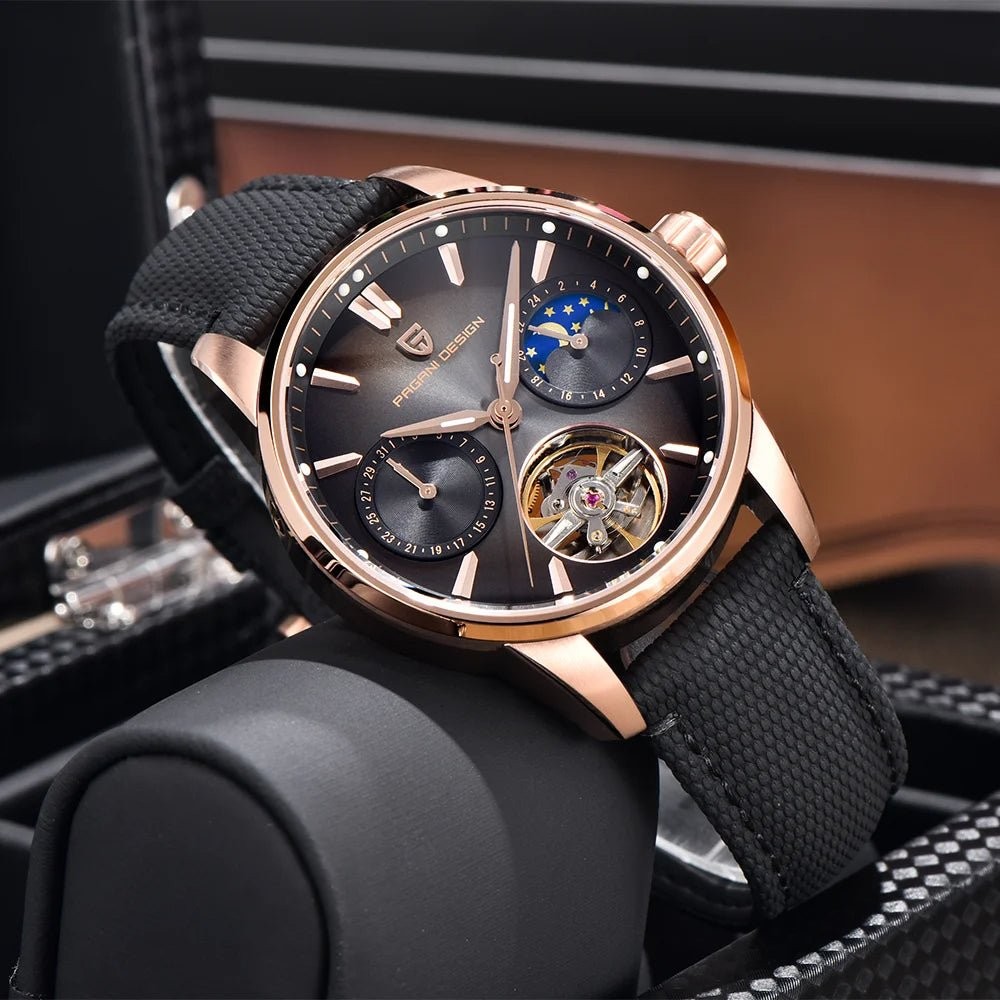 Pagani Design PD-YS021 Silver Black Stainless Steel Automatic Men’s Watch