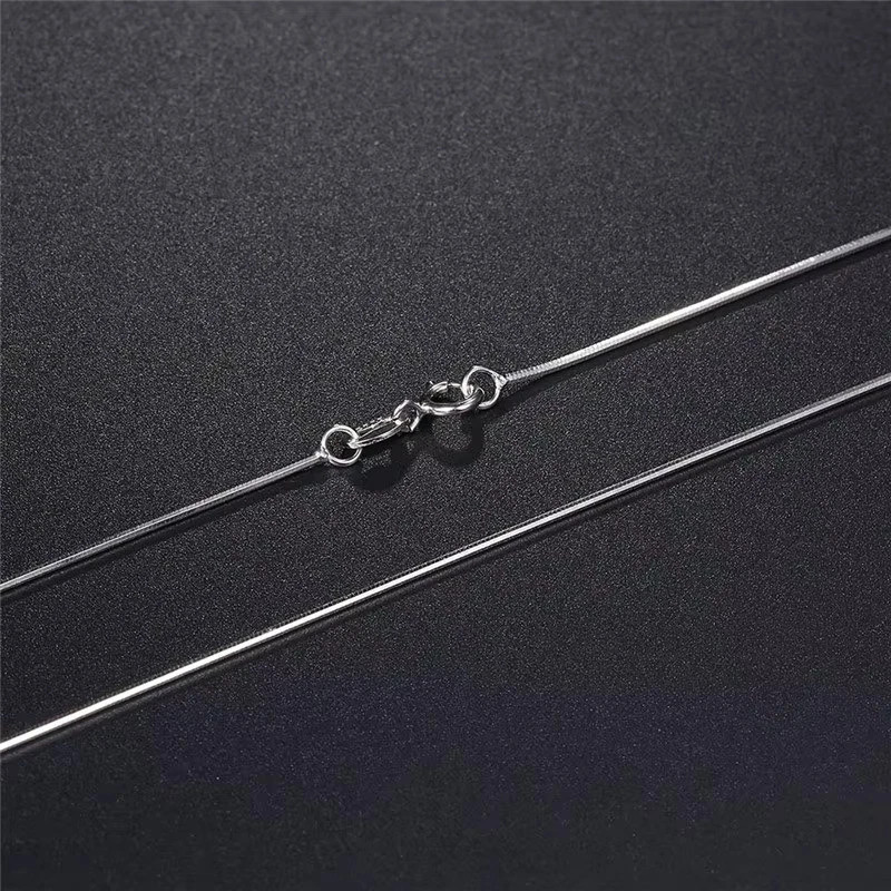Men&Women’s 925 Sterling Silver Tarnish-Free Italian Snake Chain Necklace 16-24*