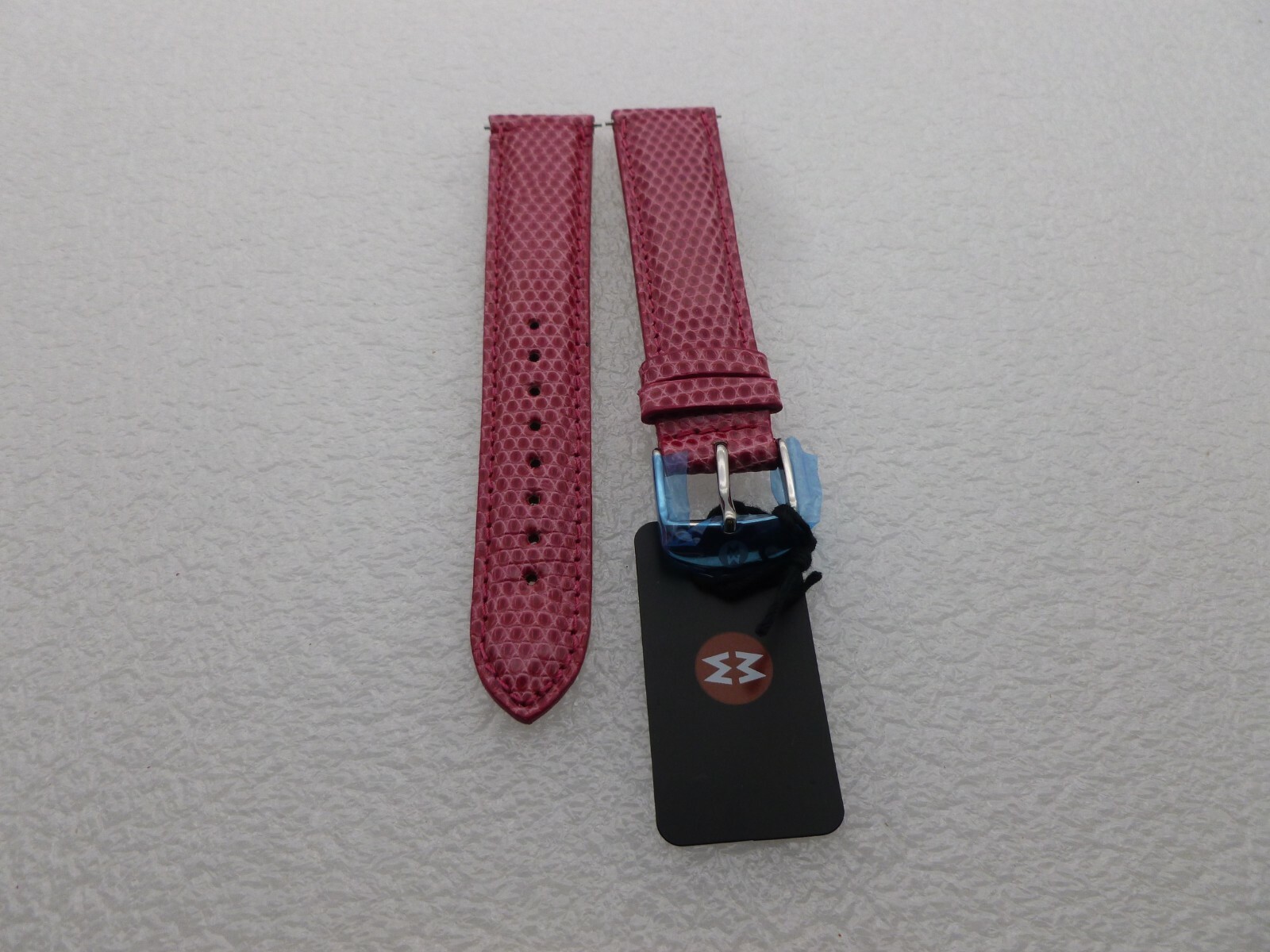 Genuine Michele 18mm Pink Lizard Watch Band Strap New