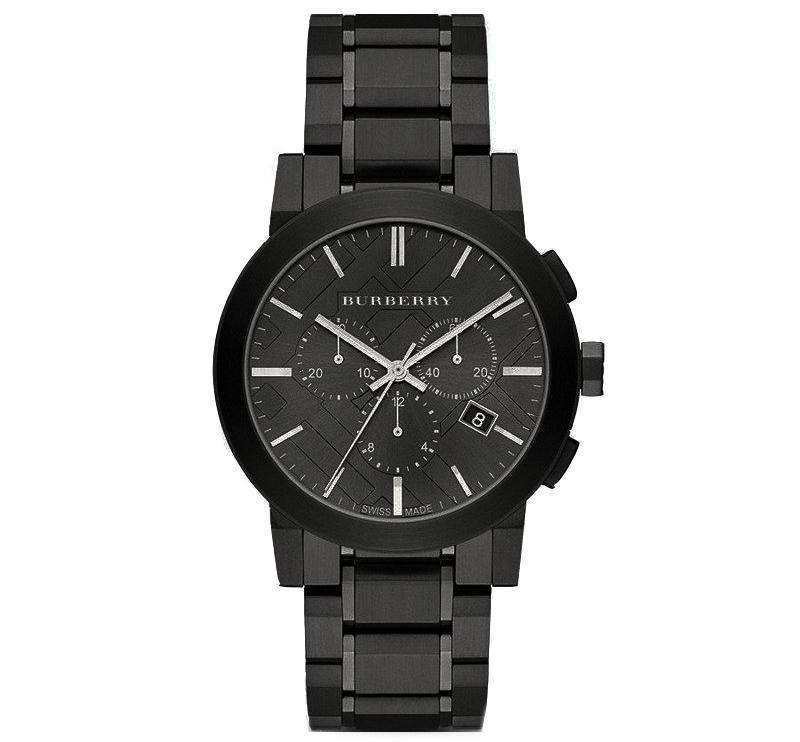Burberry BU9354 Mens Chronograph The City Black Pvd Watch