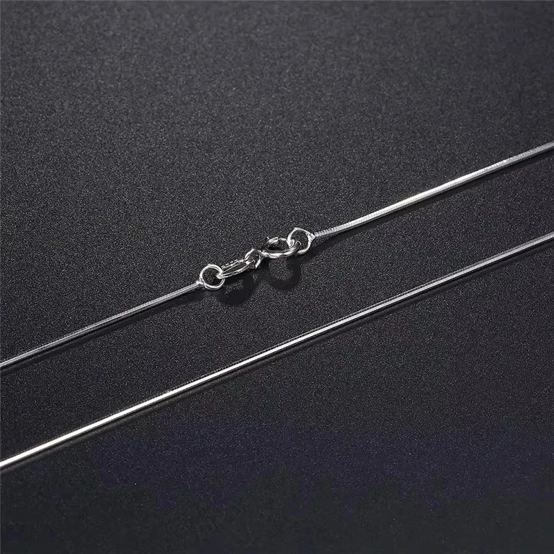 Men&Women’s 925 Sterling Silver Tarnish-Free Italian Snake Chain Necklace 16-24*