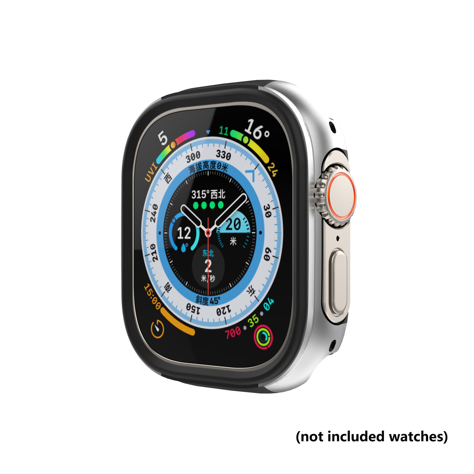 Aluminum Alloy Overall Protective Cover Case For Apple Watch Ultra Case For 49mm
