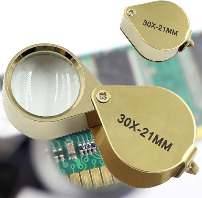 NEW 30X Jewelers Loupe Magnifier Jewelry Coin Loop Magnifying Glass Eye Pocket