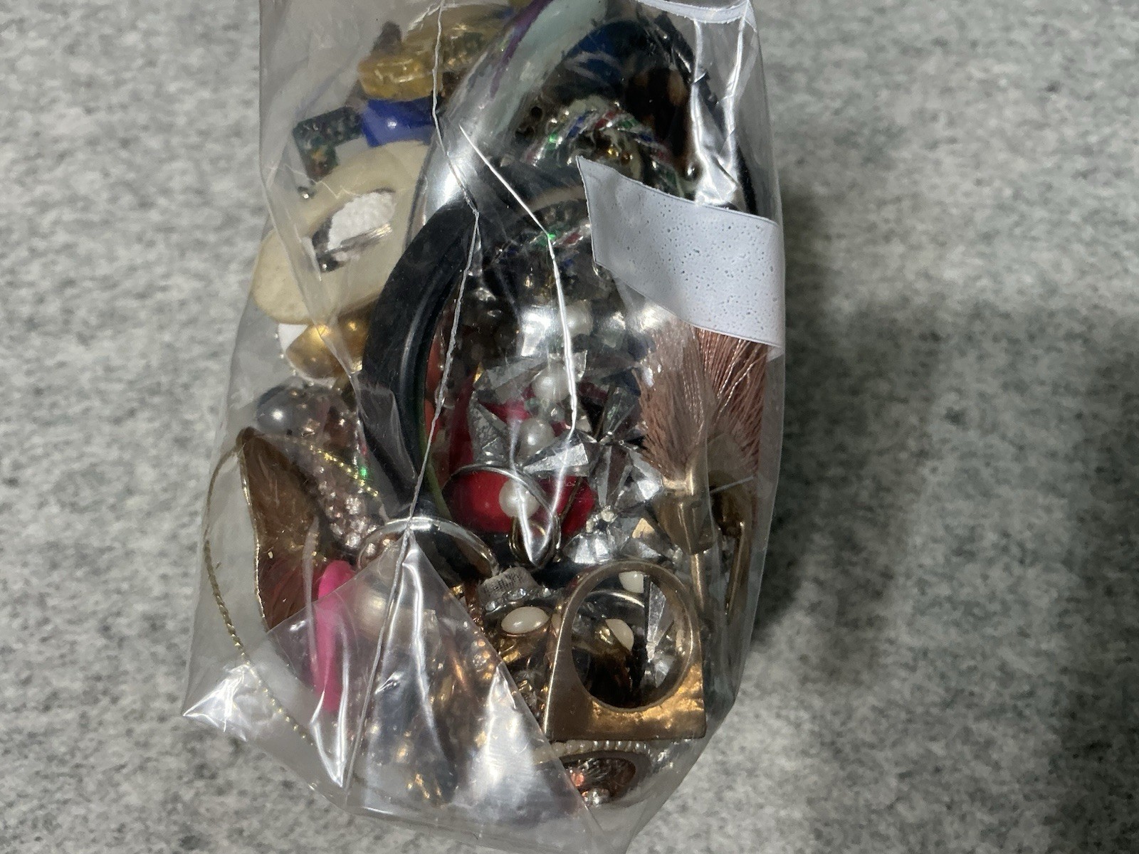 2 LB Mixed jewelry craft Lot 1, Beads CZ Crystals Chains Findings Repair Harvest