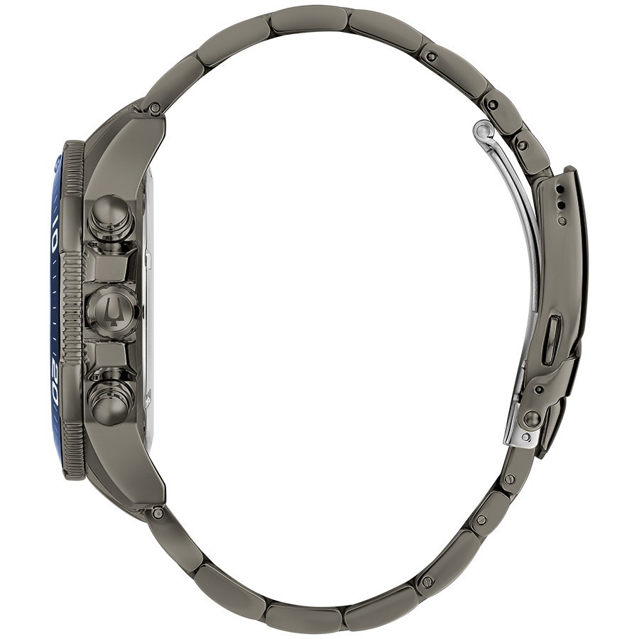 Bulova Men’s Sport Chronograph Quartz Gray Stainless Steel Watch 42MM 98A314