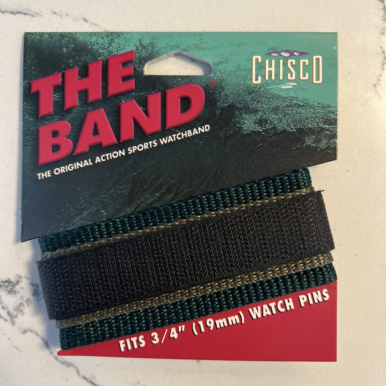 19 mm The Band Chisco Nylon Sports Wrap Watch Band Vintage 90’s Y2K