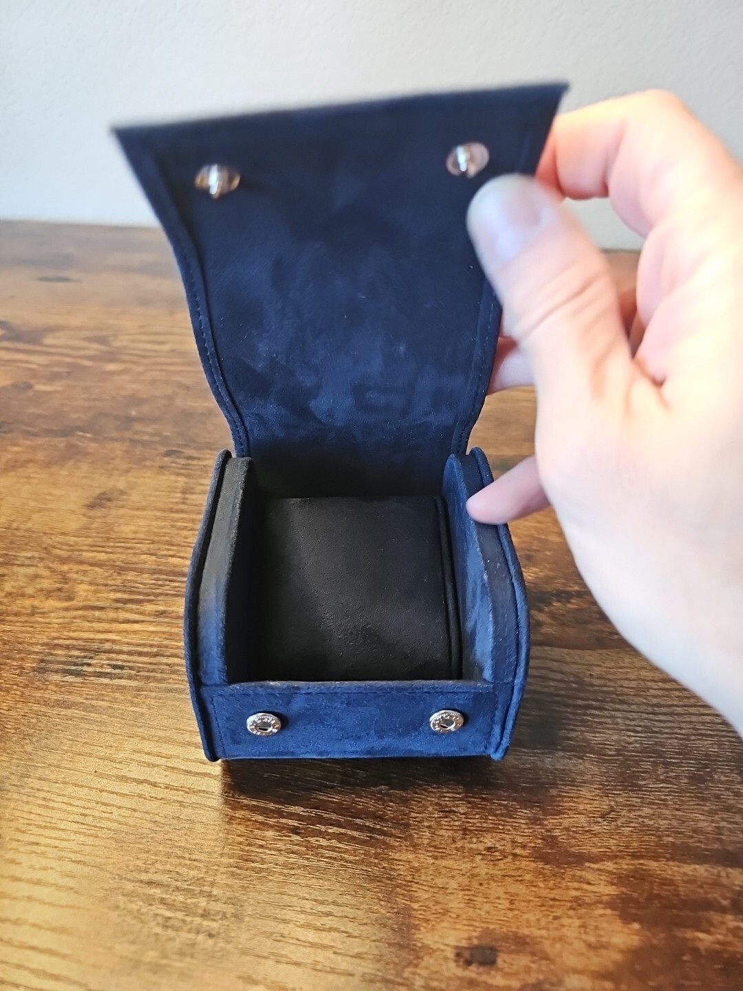 Authentic Panerai Watch Blue Suede Storage & Travel Box OEM Authentic