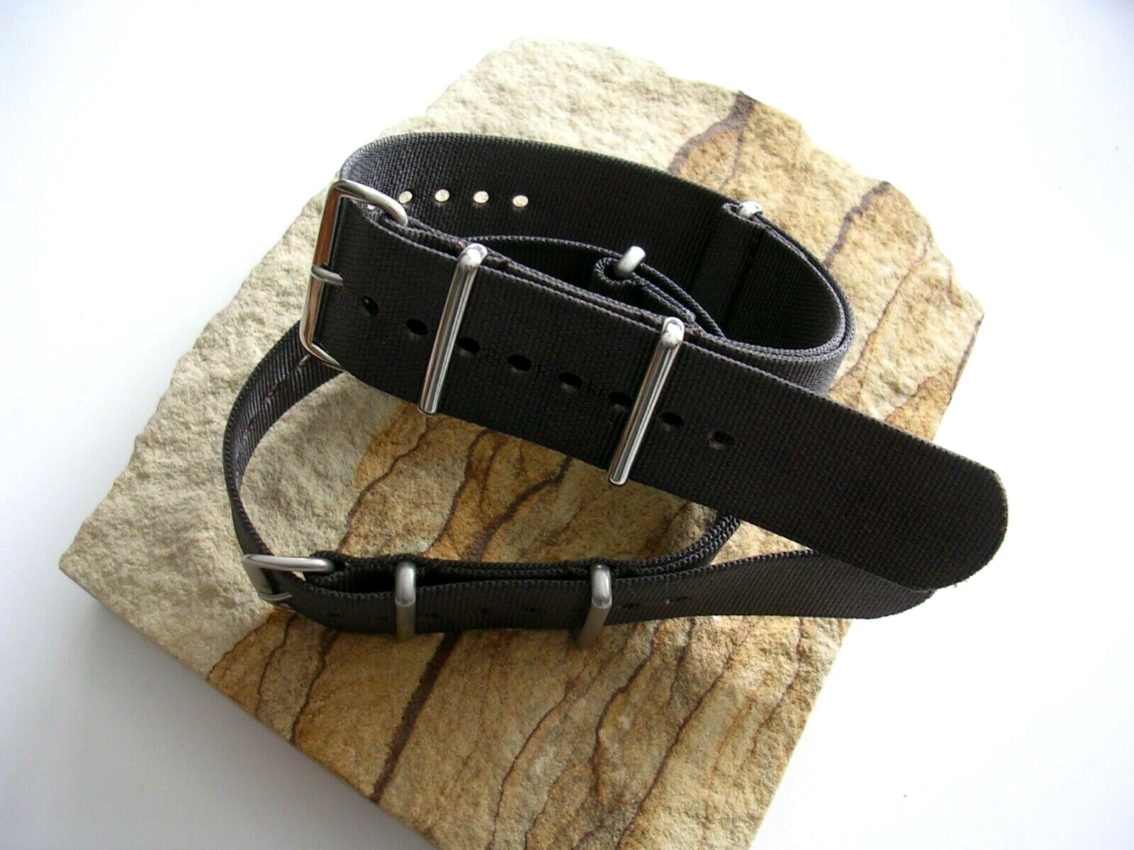 Brown NATO G10 strap Ballistic nylon military Mil Spec MoD watch band USA ships