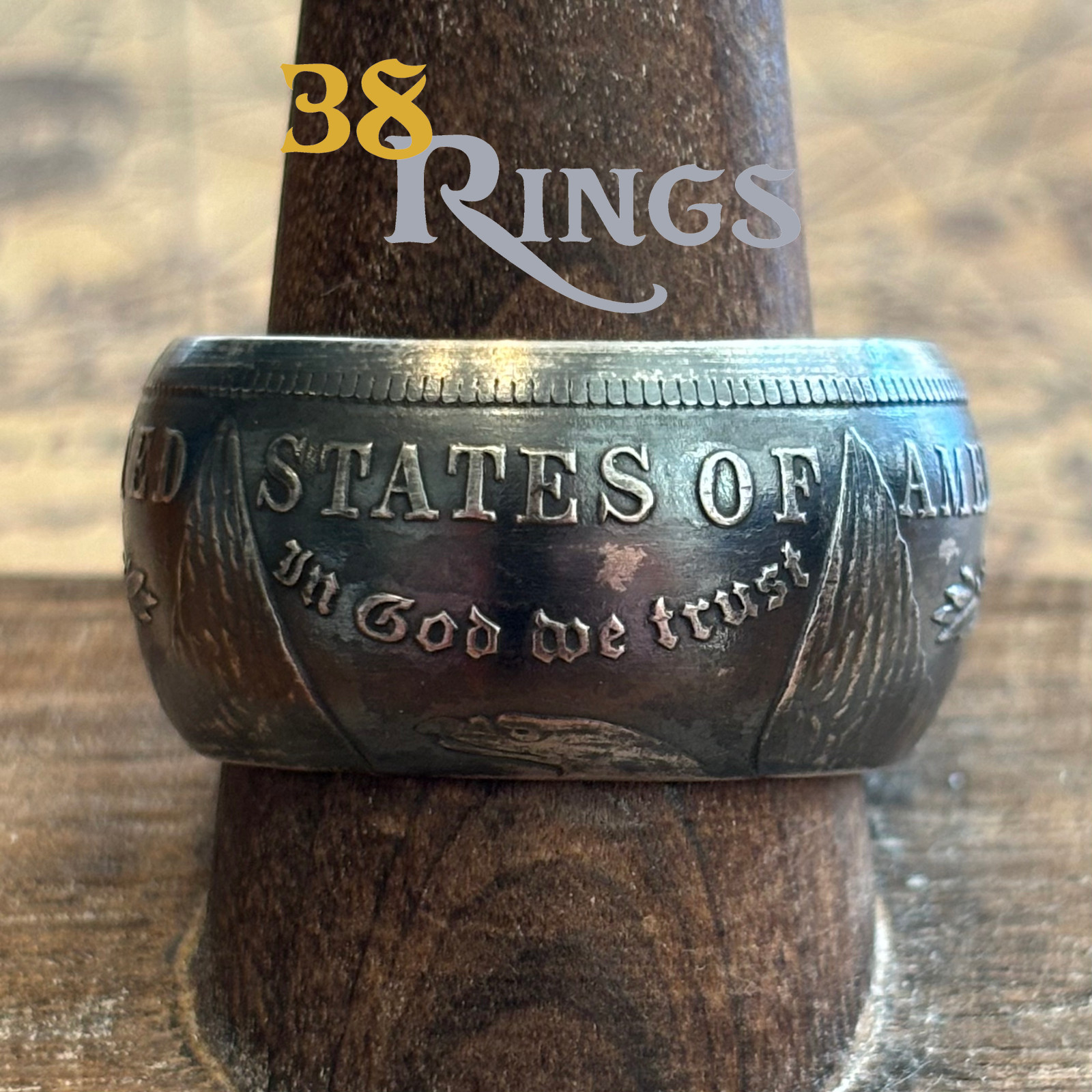 90% SILVER FAT TIRE STYLE Morgan Dollar COIN RING USA United States SIZES 5-12