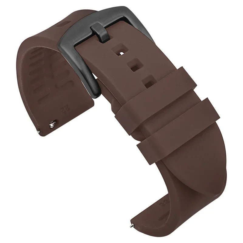 18mm 20mm 22mm Soft Silicone Watch Band Divers Replacement Strap Quick Release