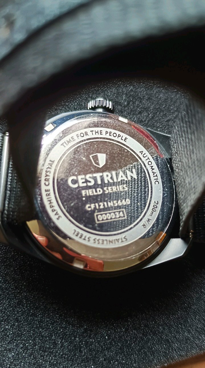 Cestrian Field Series Watch PVD Automatic NH35 200m Full Set Excellent Condition