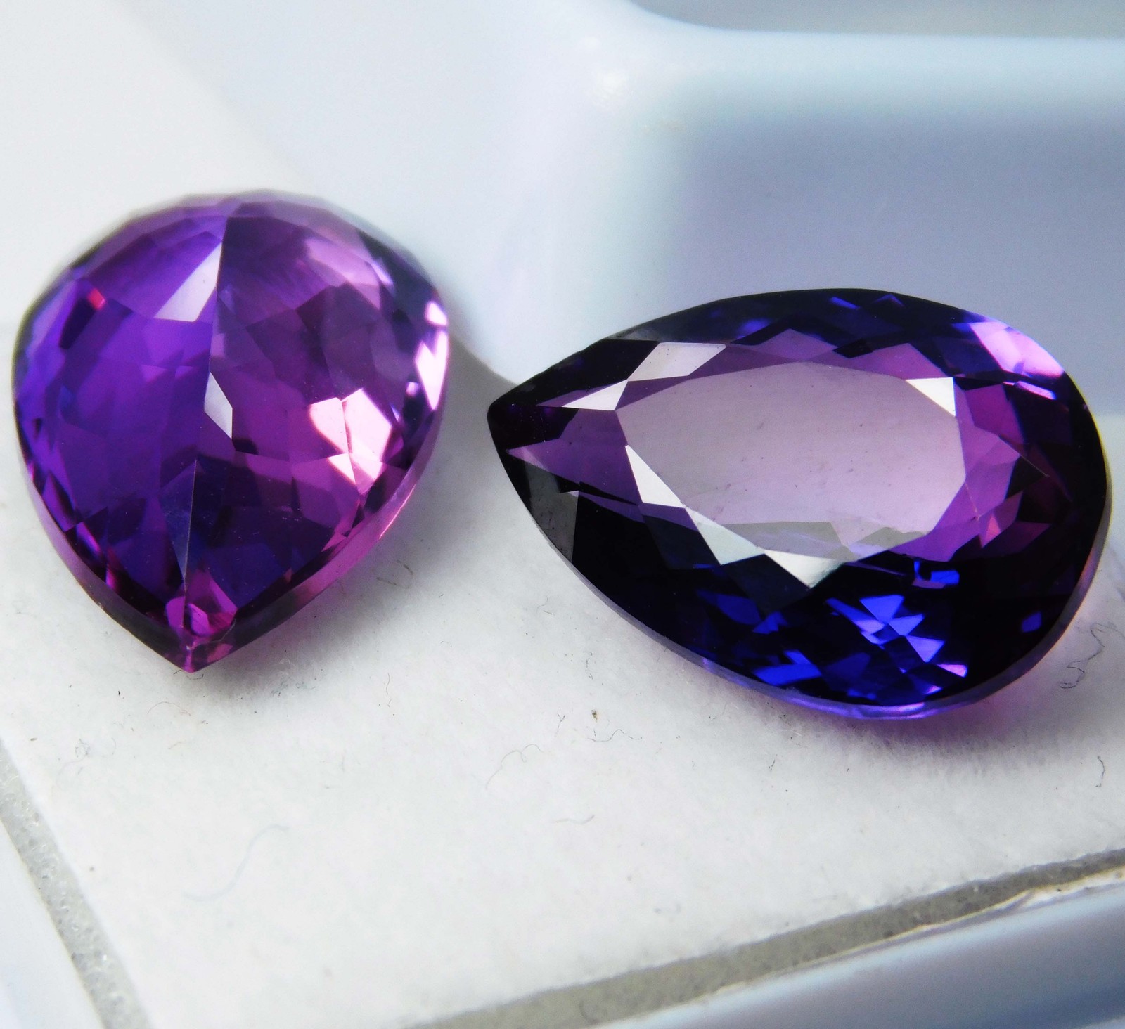 Extremely Rare Natural 15.85 Ct Purple Tanzanite Pear Cut CERTIFIED Loose Gem