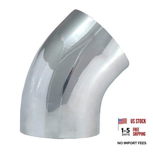 Performance SPE-9749 45° Aluminum Intake Tube,Silver