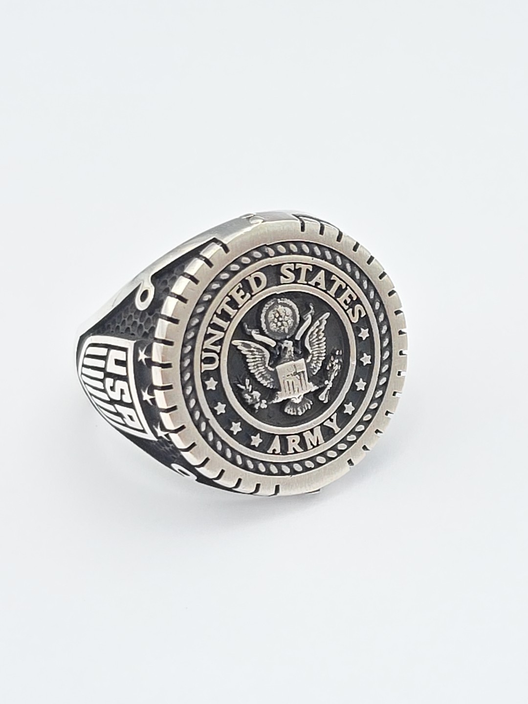 UNITED STATES ARMY STERLING SILVER 925 RING