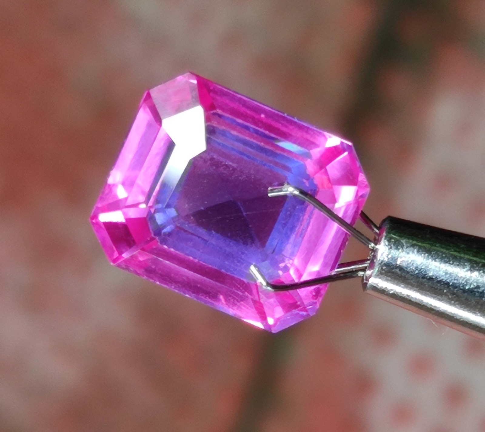 15 Ct Certified Loose Gemstone Beautiful Emerald cut Natural Pitambari Sapphire
