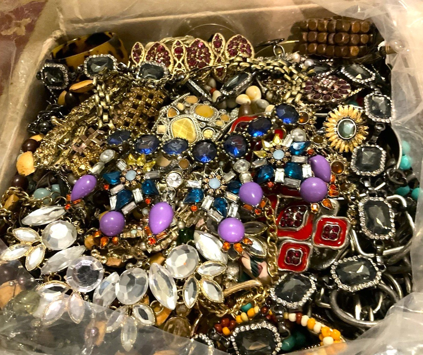 3 Lbs Pounds Unsorted Huge Lot Jewelry Vintage Now Junk Art Craft Treasure Fun