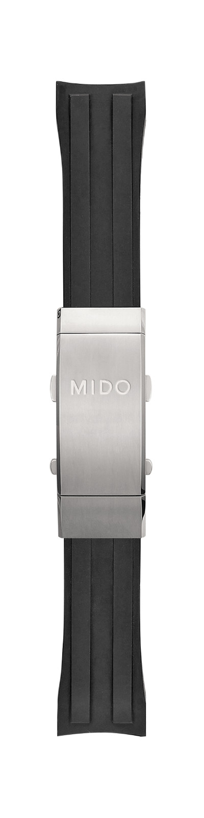 Original MIDO Ocean Star Model M026430A Black Rubber Strap Band w/ Clasp Buckle