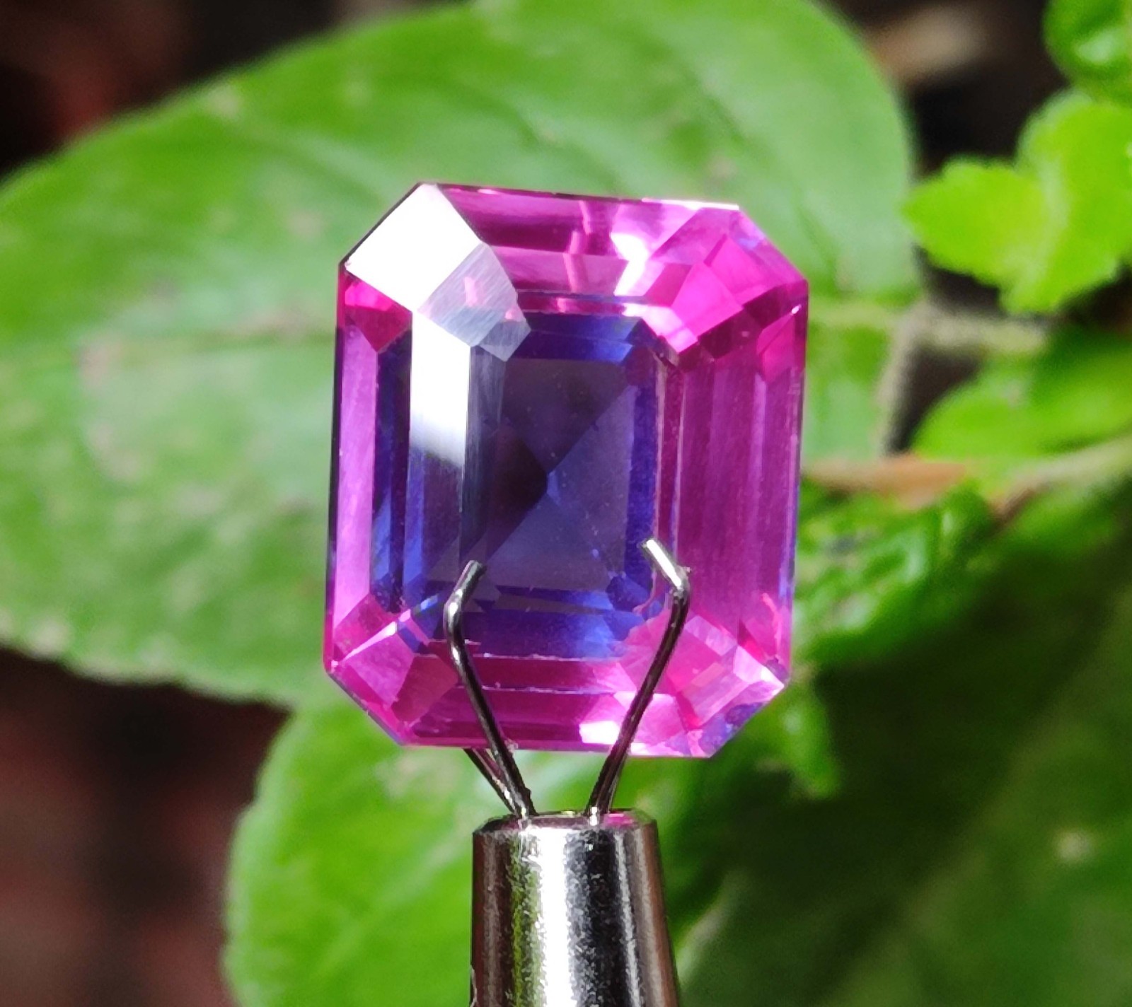 15 Ct Certified Loose Gemstone Beautiful Emerald cut Natural Pitambari Sapphire
