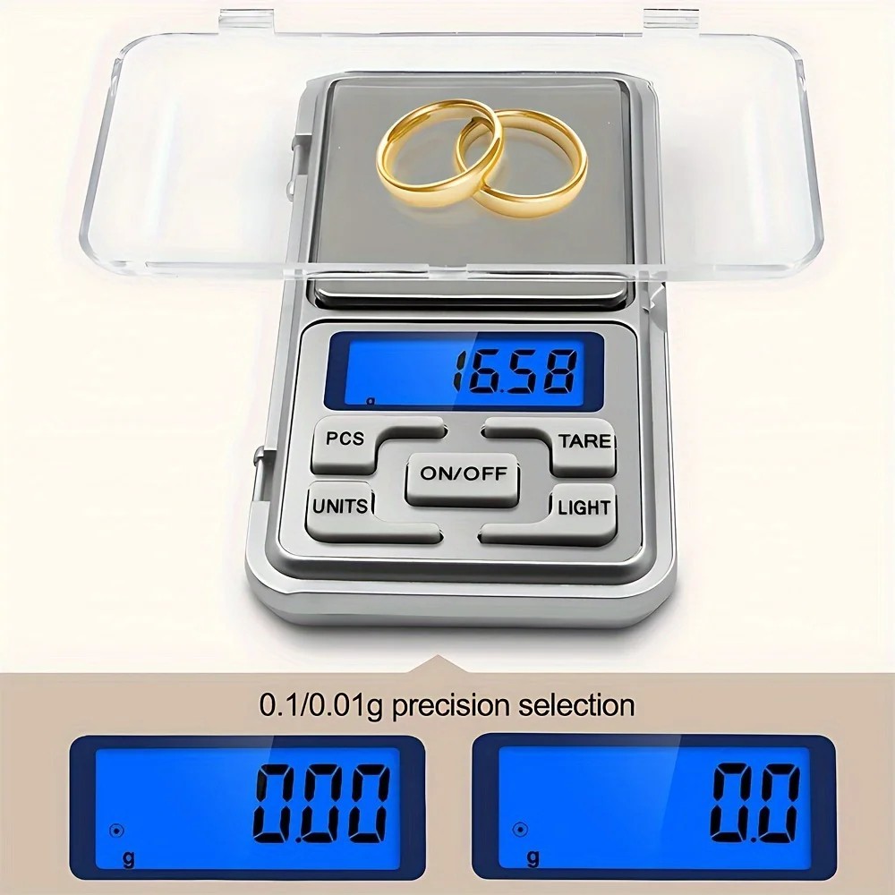 Portable 500g x 0.01g Mini Digital Scale Jewelry Pocket Balance Weight Gram LCD