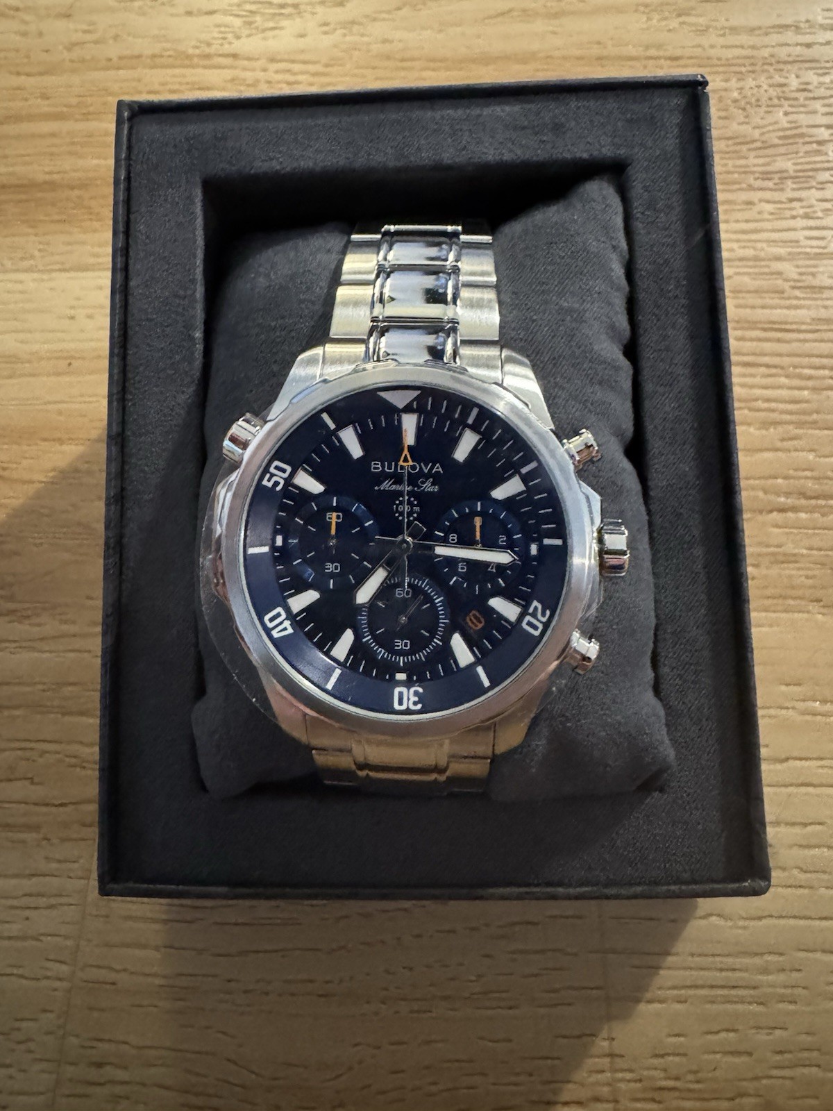 Buloca Marine Star Wristwatch for Men 43mm Case Stainless Steel 96B256 New