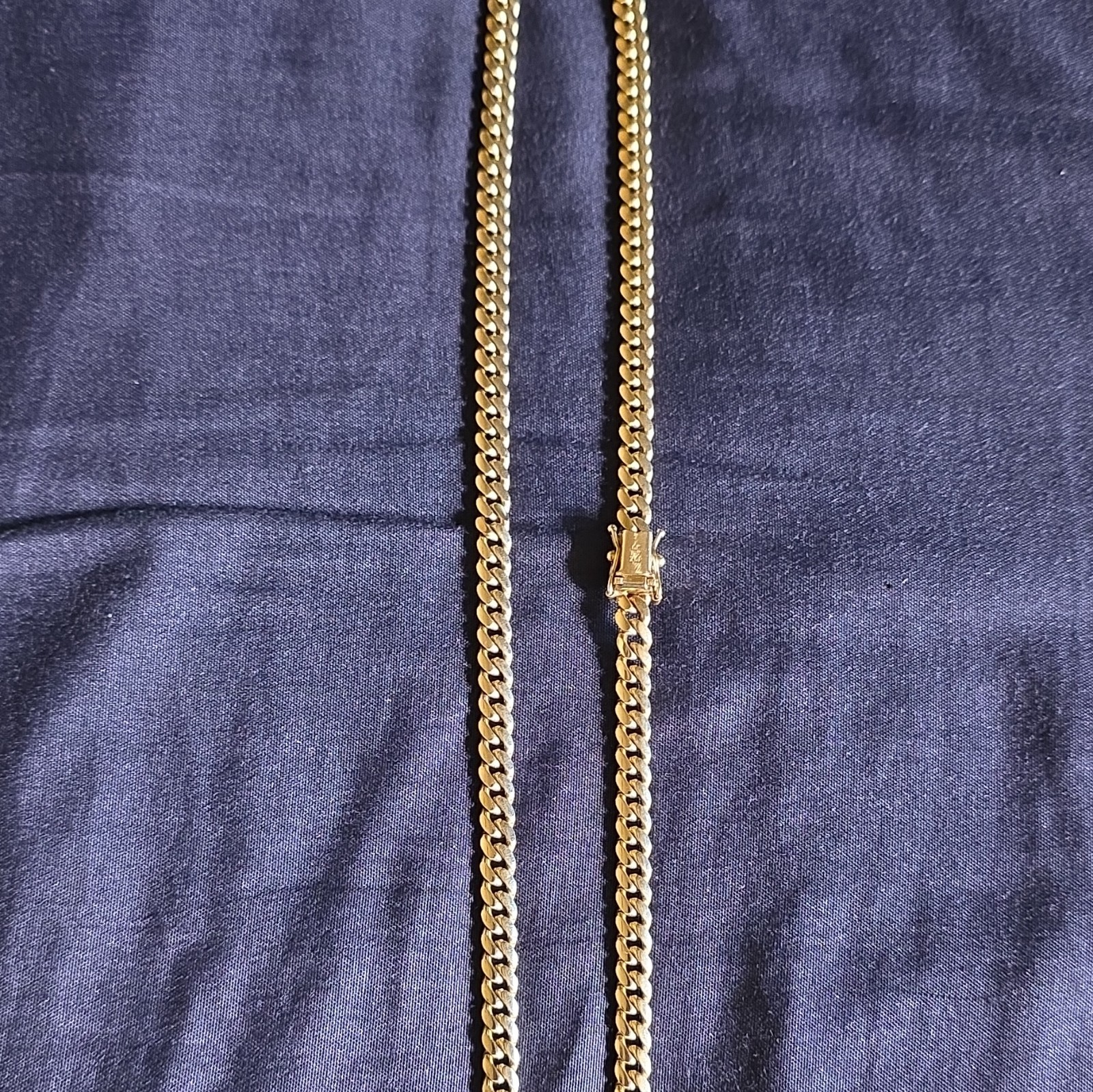 Solid 10k 24 inch Yellow Gold Miami Cuban Link With Box lock 42.56 Grams