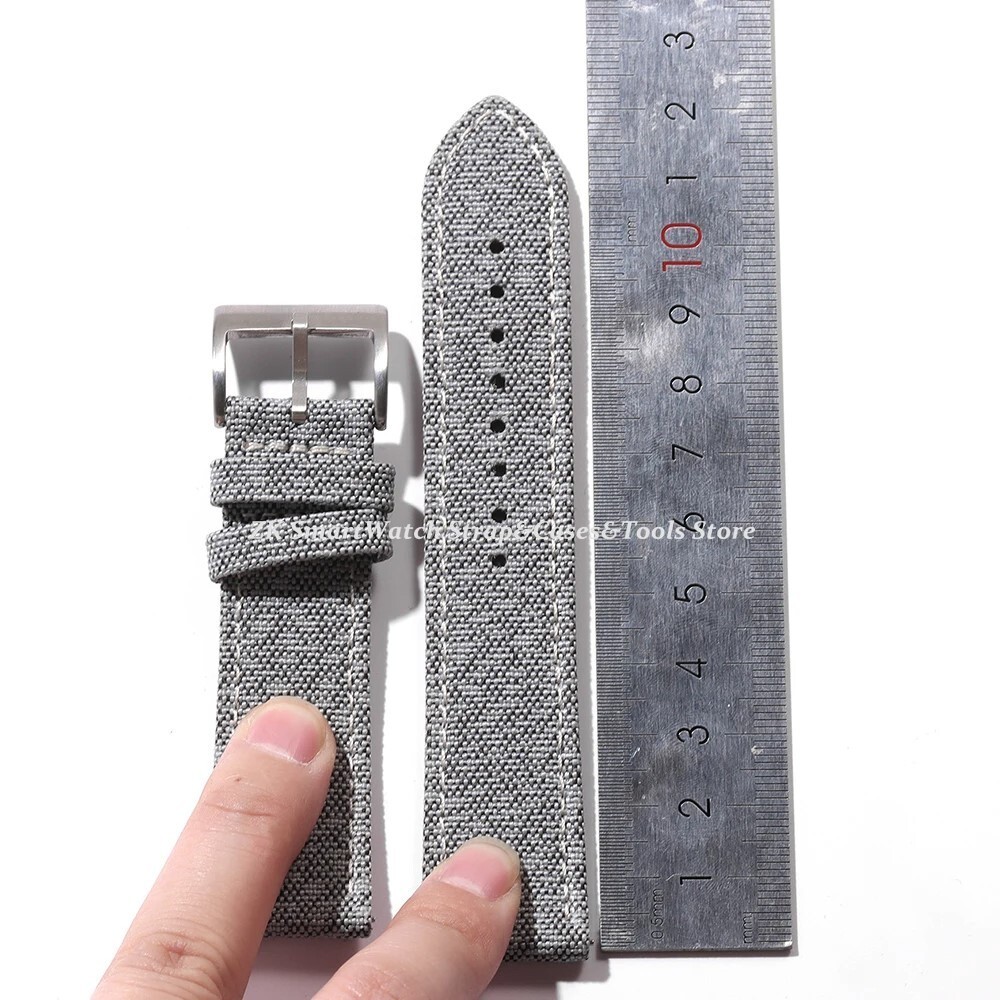 Quick Release Sailcloth Watch Band 18 20 22MM Nylon Fabric Watch Strap Men Women