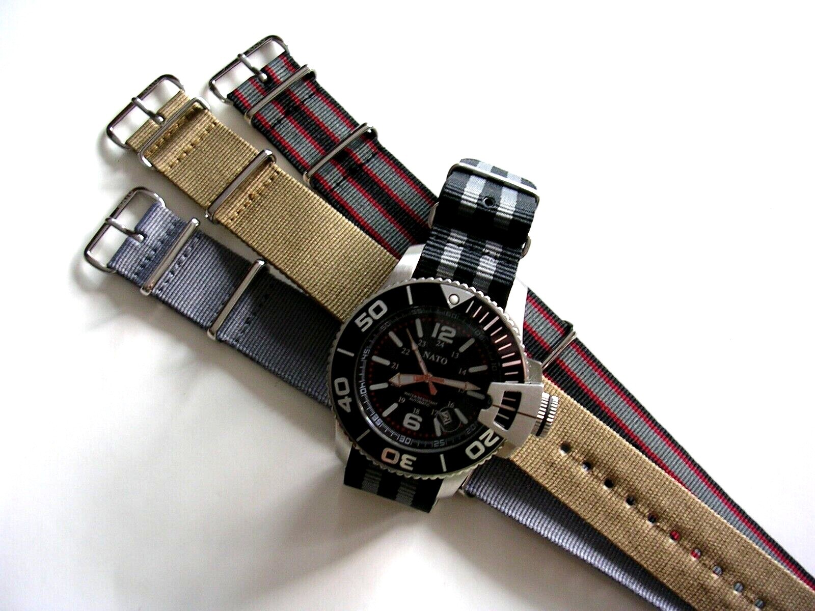 NATO ® strap watch band G10 Ballistic nylon Military RAF stitched bond IW SUISSE