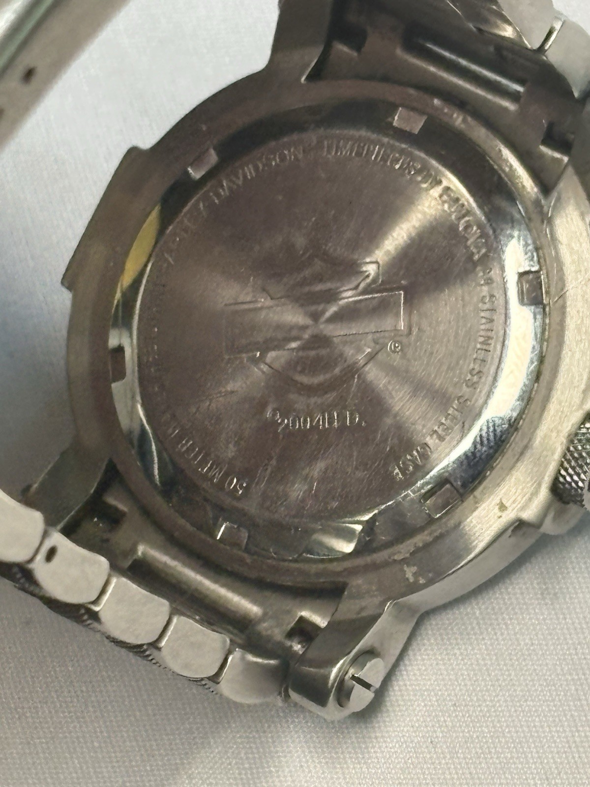 2004 Harley-Davidson Men’s Bulova Watch With “Willie G. Skull” Face – Running