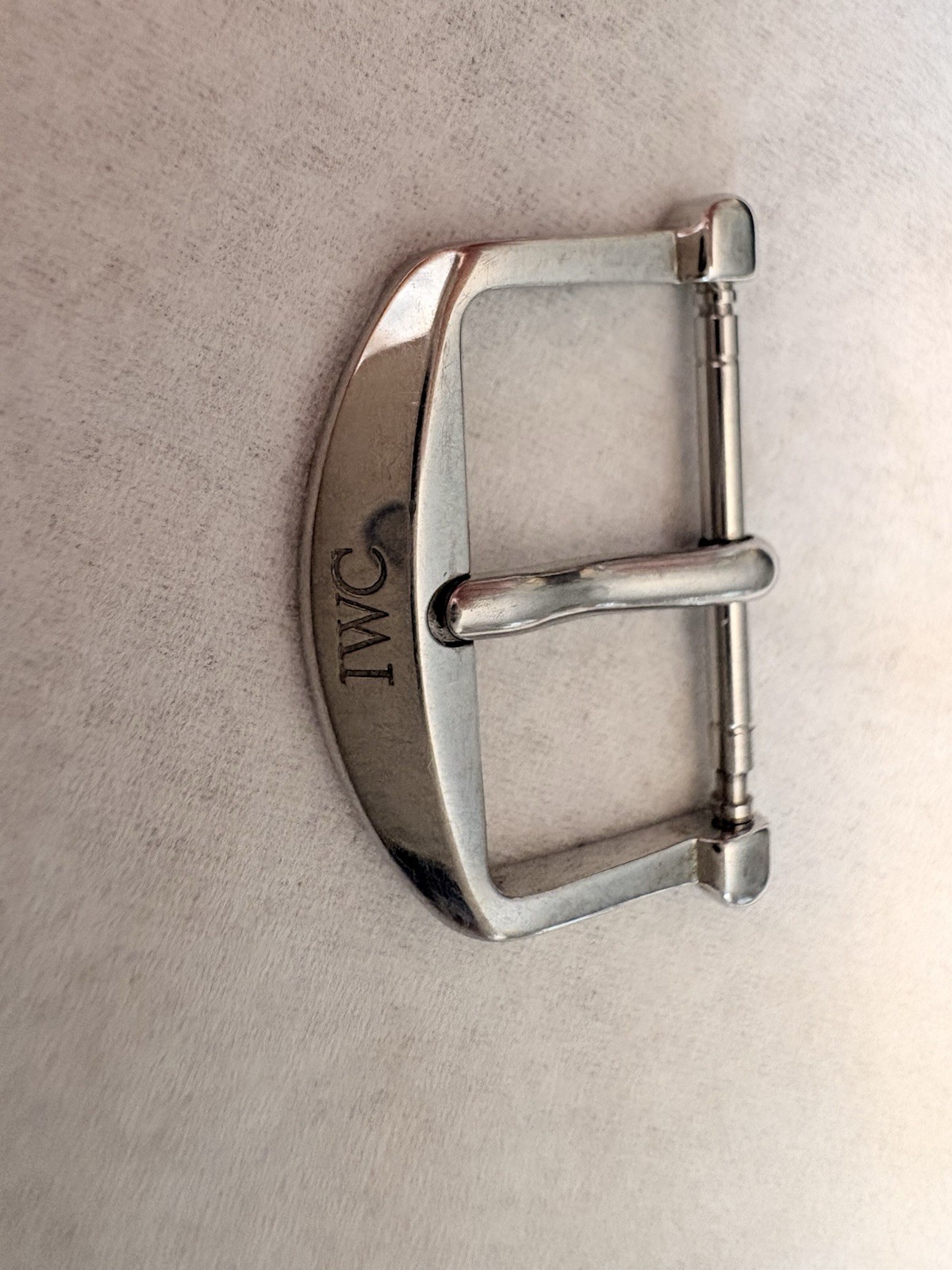 IWC Original 18mm Brushed Satin Polished Stainless Steel Tang Buckle Clasp Watch