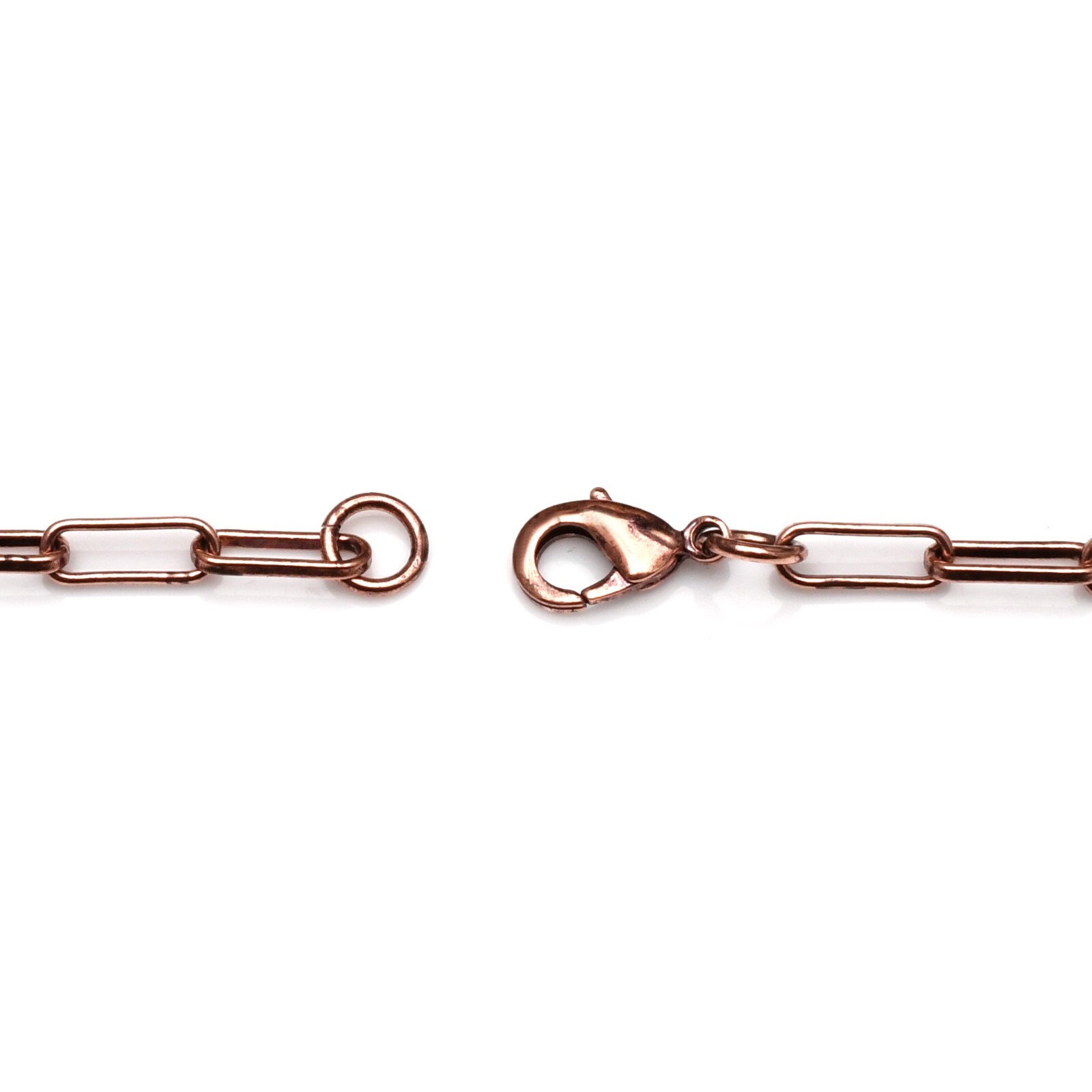 100% Oxidized Pure Copper Chain Designer Link Lobster Necklace Jewelry RJ-04
