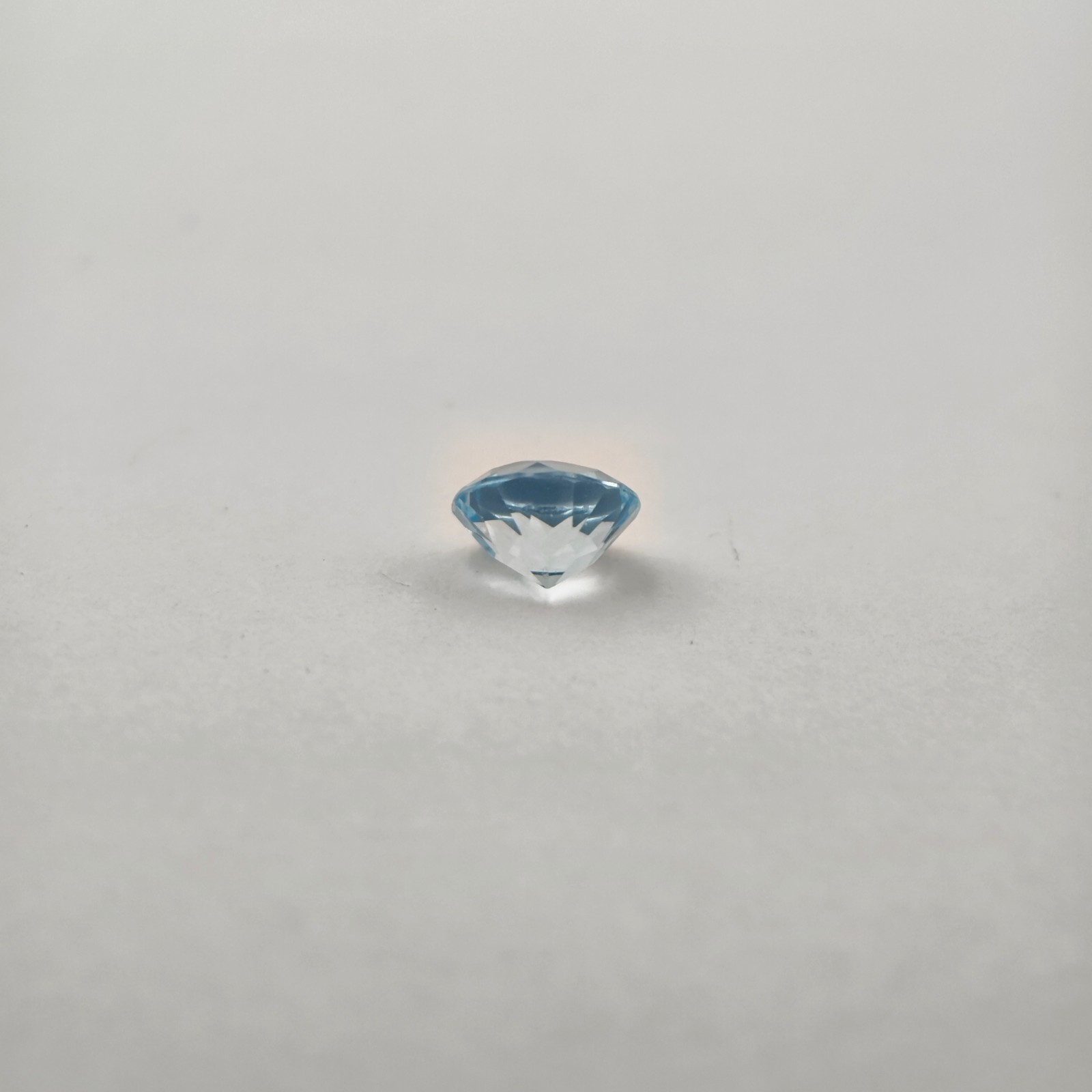 Natural Blue Topaz Oval Step Cut 6.9×6.9 mm 1.35 Ct Transparent Brazil