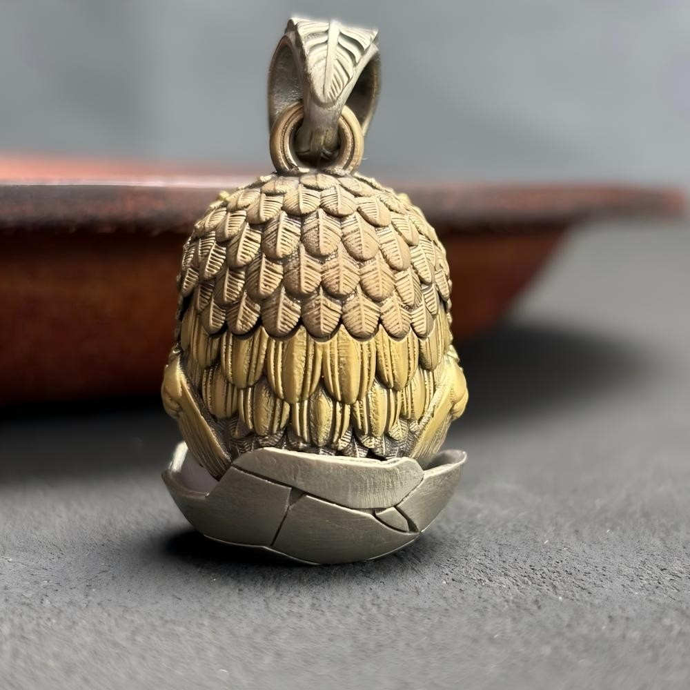 Owl Fidget Pendant, Interactive Blinking Eyes, Baby Owl Charm, Stress Relief