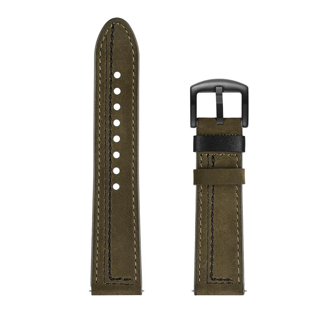 Stitching Genuine Leather Strap 20 22mm Watch Band Quick Release Wrist Bracelet