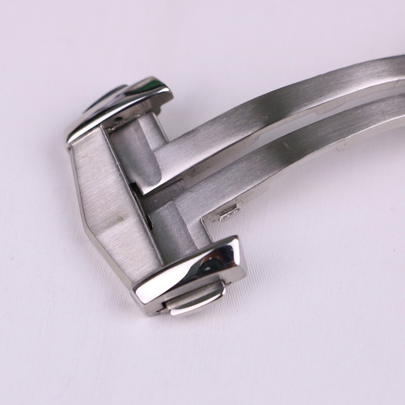 Brushed Stainless Steel Watch Buckle Folding Clasp 18 20mm for Omega Seamaster