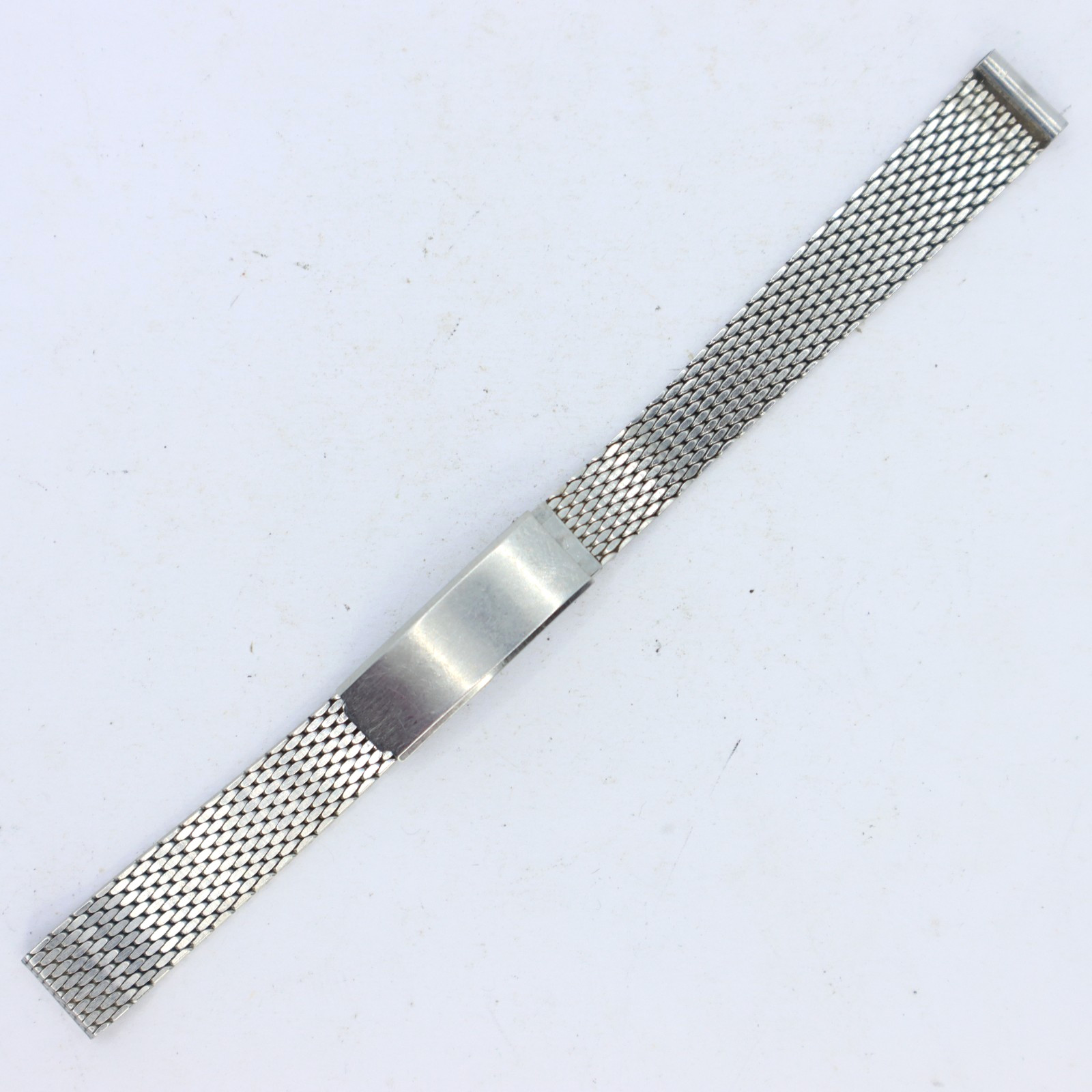Vintage Maruman Ladies 12mm End Link 147mm Long Stainless Steel Bracelet