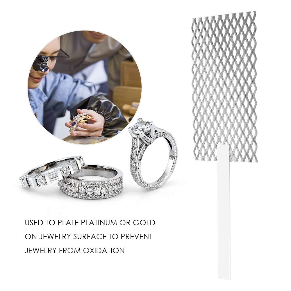 Rhodium Electroplating Platinum Mesh for Jewelry Gold Silver Cleaning Tools