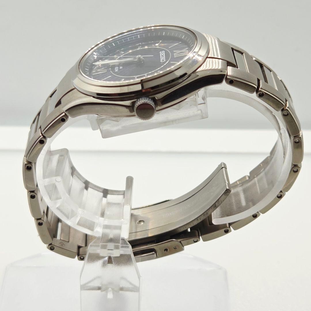 SEIKO V147-0AC0 Titanium Black Dial Date Working Condition