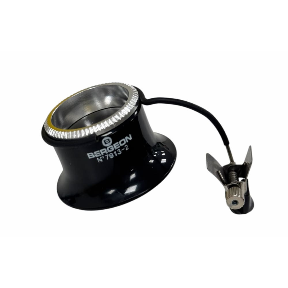 Bergeon 7913-2 Eyeglass Loupe with Clip 5x Magnification, Ref. 2, Swiss Made