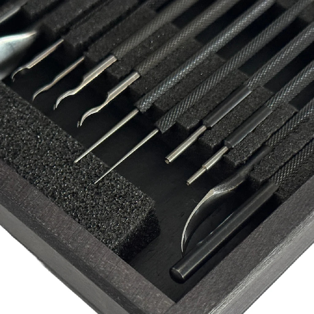 Bergeon 30020 Hand Lever Tools Set in Compact Box, Watchmaker Precision Kit