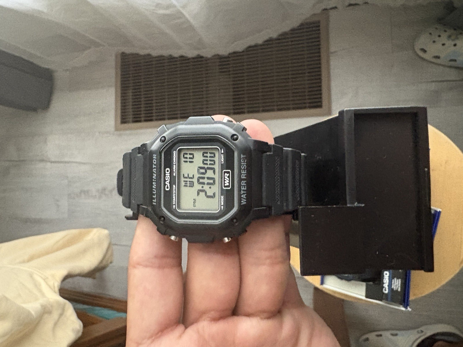 Casio F91W-1 Lot + Illuminator Black/green/ Stainless Steel Watch Strap, NEW NM