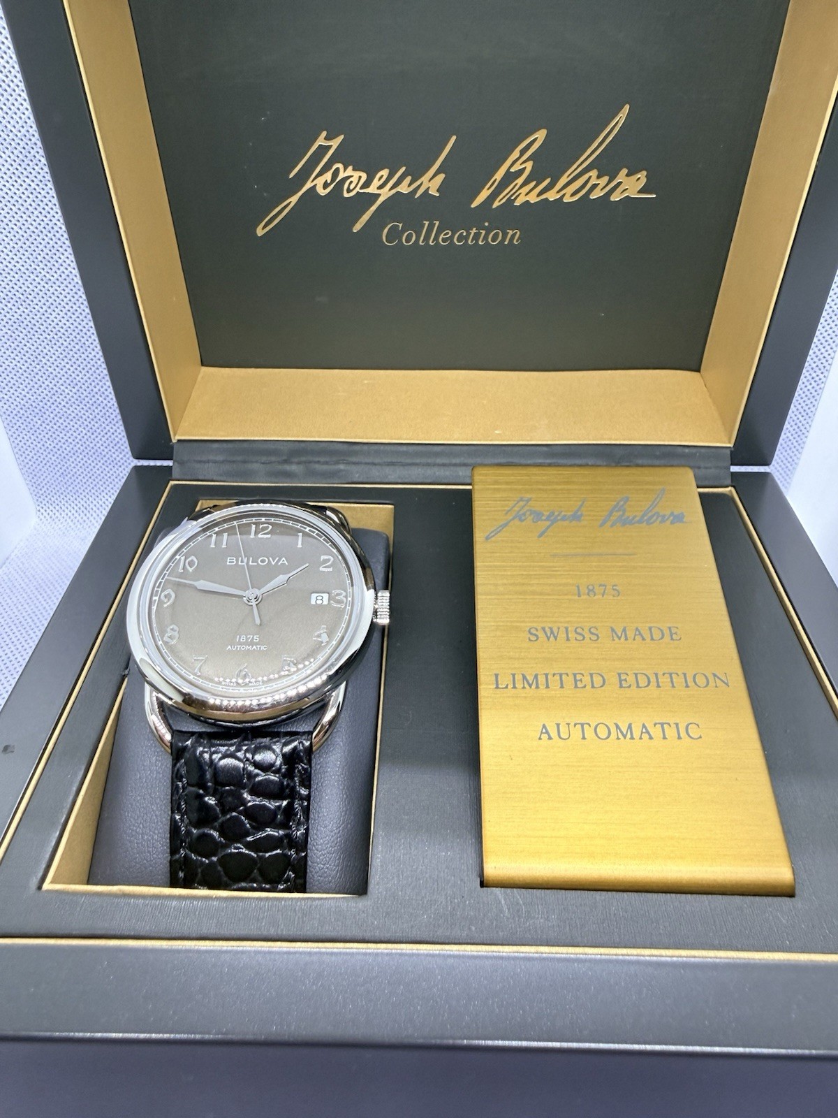 Bulova Joseph Collection 1875 Swiss Automatic Limited Edition 199/350 New