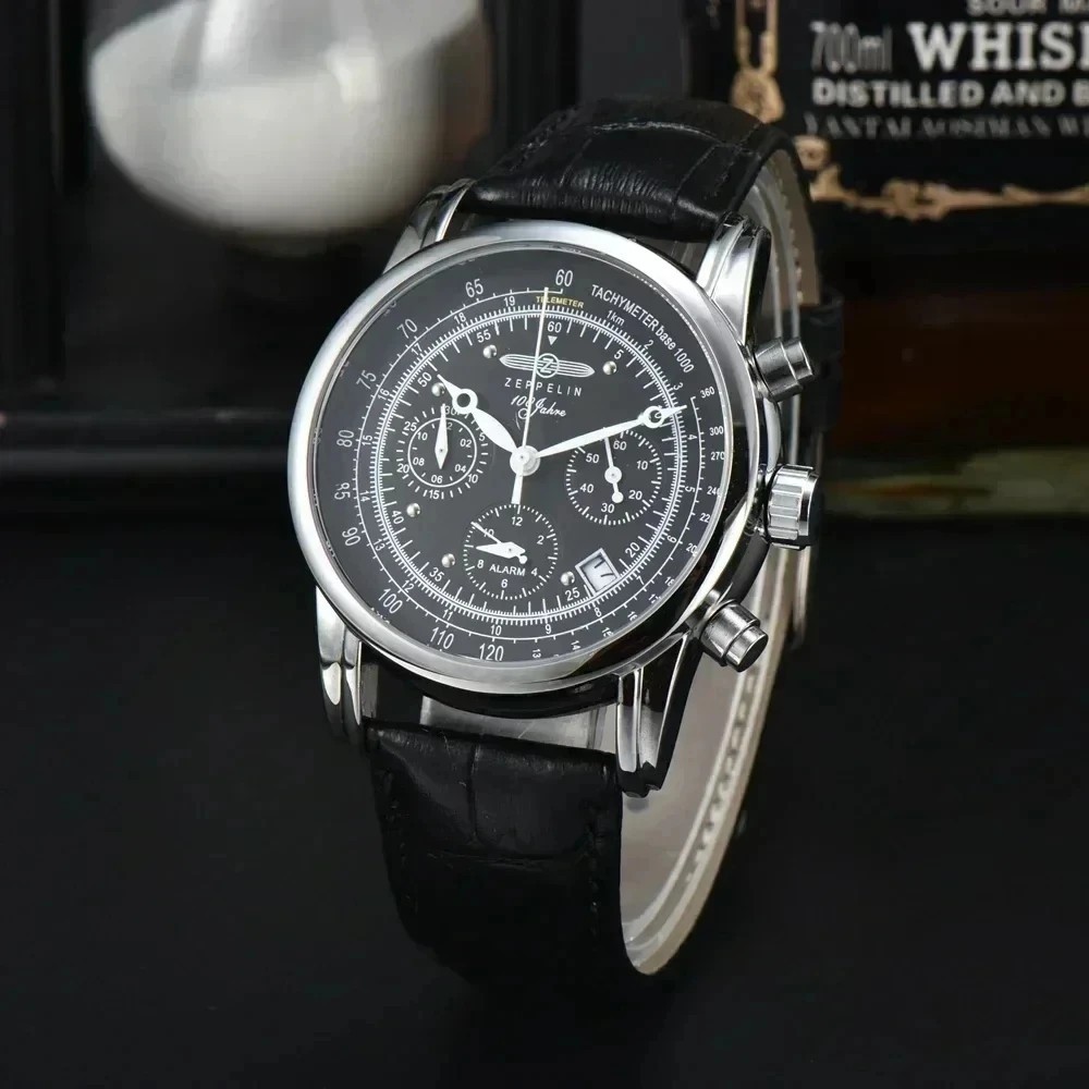 2026 Luxury Zeppelin Airship Men’s Retro Business Date Gift Commemorative Watch