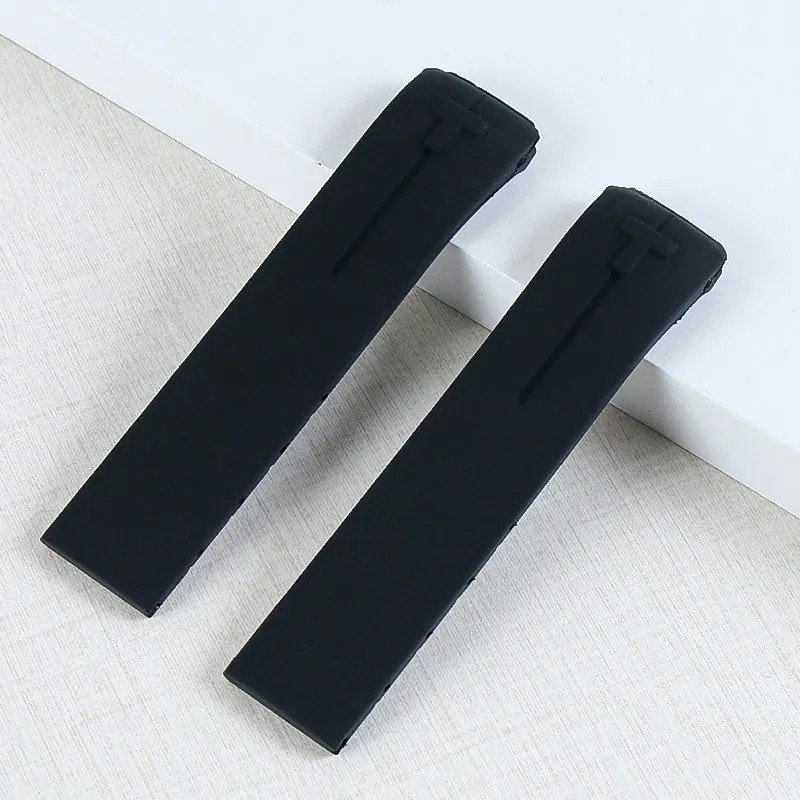 20mm 21mm Curved Silicone Watch Band For Tissot T-Touch T013 T081 T047 Strap