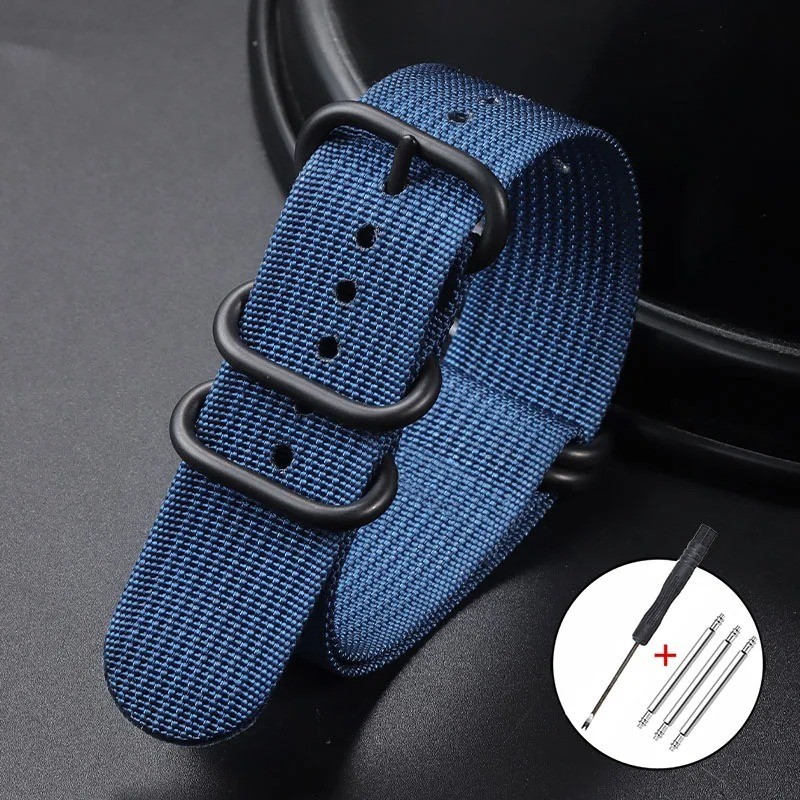 18mm 20mm 22mm 24mm Ballistic Durable Military Nylon Wrist Watch Band Strap