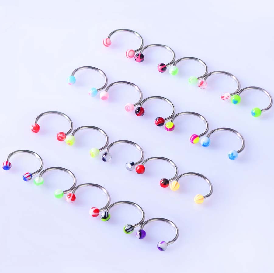 Wholesale Bulk lots Body Piercing Eyebrow Jewelry Belly Nose Tongue Bar Ring