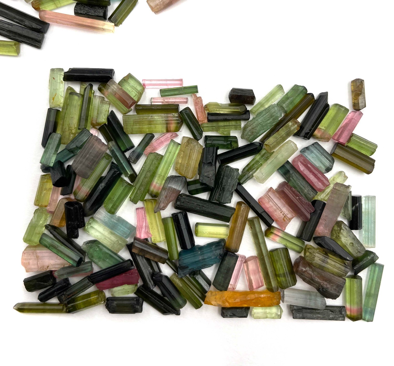 Natural Multi Tourmaline Pencil Rough Loose Gemstone Lot 100 CT